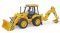 Bruder 2428 Traktor JCB - čelní nakladač + bagr