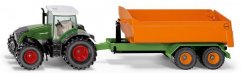 SIKU Farmer 1989 - Tractor Fendt con remolque basculante, 1:50