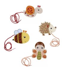 Dřevěná vyšívací hra 15ks, DP12