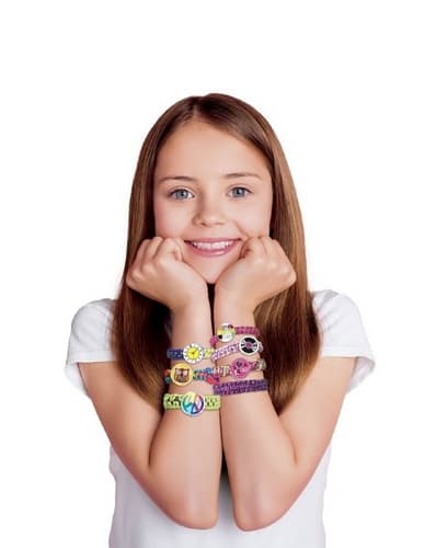 Kreativní sada Vyrob si náramek - pletací stav s doplňky v krabici