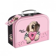 Sweet Puggy iskolai bőrönd/ bőrönd fóliában