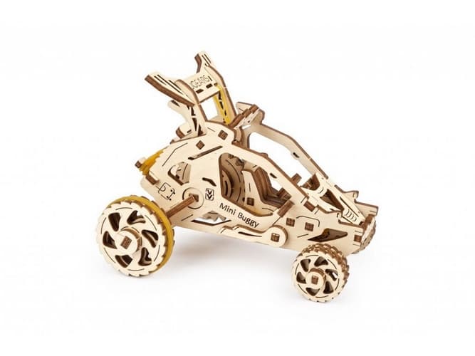 Ugears 3D dřevěné mechanické puzzle Mini bugina