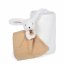 Set de regalo Doudou Happy Rabbit con bufanda y pelele beige