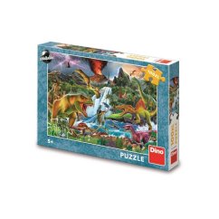 Dinosaurí boj 100 XL puzzle
