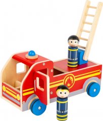 Camion de pompiers en bois à petits pieds XL
