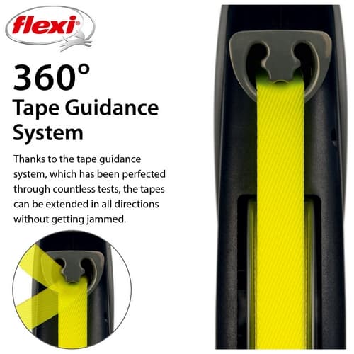 Flexi Vodítko Giant L pásek 8m černo-žluté