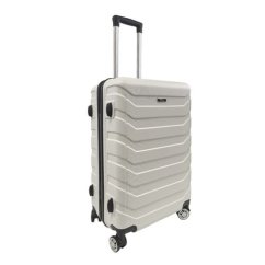 Bavy Cestovný kufor s tvrdou škrupinou 24" Ribs White