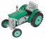 Traktor Zetor zöld, kulcsos fém 14cm 1:25 Kovap
