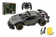 Auto RC Sport antracit 33cm plast 2,4GHz na baterie + dobíjecí pack