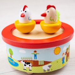 Bigjigs Toys Jucării din lemn Jucărie cutie de lemn Ferma