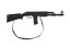 Samopal/Pistole klapací plast 66cm na kartě