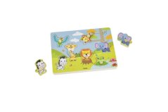 Dřevěná vkládačka zvuková zvířátka