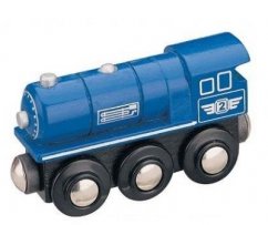 Maxim 50813 Locomotive à vapeur - bleue