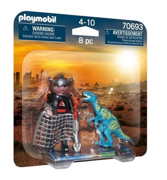 Playmobil 70693 DuoPack Chasse au Velociraptor