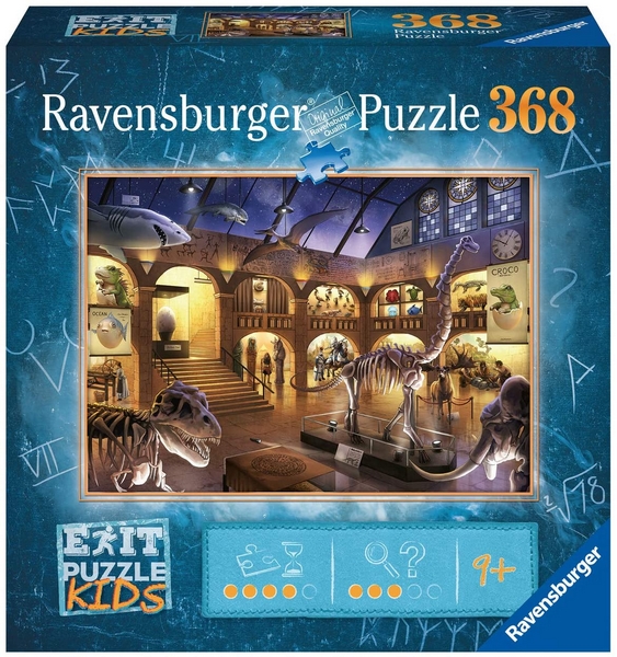 Ravensburger Exit KIDS puzzle: Éjszaka a múzeumban 368 darab