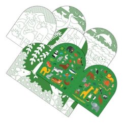 Petit Collage Kifestőkönyv matricákkal – vadállatok