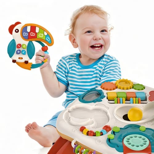 Bavytoy Interaktivní stoleček pro nejmenší Montessori