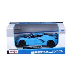 Maisto - 2020 Chevrolet Corvette Stingray Coupe Z51, bleu, 1:24